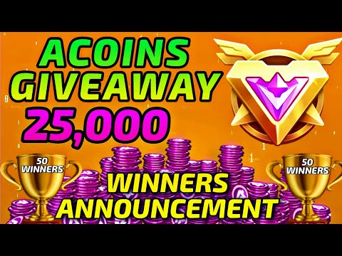 🏆25,000 Acoins Giveaway - Winners Announcement ❤️ || Mech Arena