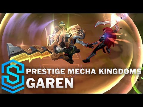 Prestige Mecha Kingdoms Garen Skin Spotlight - Pre-Release - League of Legends