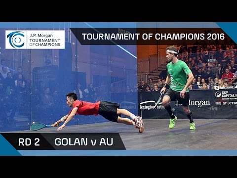 Squash: Tournament of Champions 2016 - Men's Rd 2 Highlights: Golan v Au
