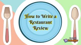 How to Write a Restaurant Review