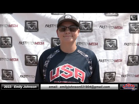 2022 Emily Johnson Power Hitting Catcher & Shortstop Softball Skills Video - USA Fastpitch Gold