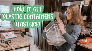 How To Get Plastic Containers Apart