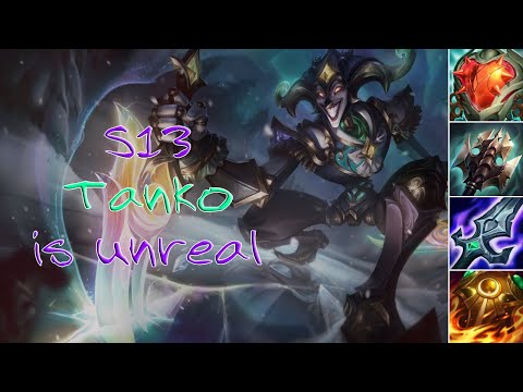 TANK SHACO JUNGLE SEASON 13 IS UNREAL - Shaco gameplay (no commentary)