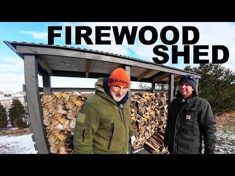 AWESOME FIREWOOD STORAGE RACK... GREAT DESIGN, EASY TO BUILD!