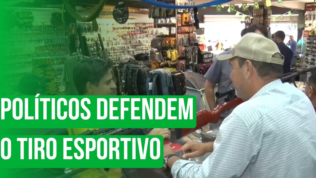 Políticos defendem o tiro esportivo