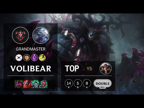 Volibear Top vs Sett - KR Grandmaster Patch 11.10