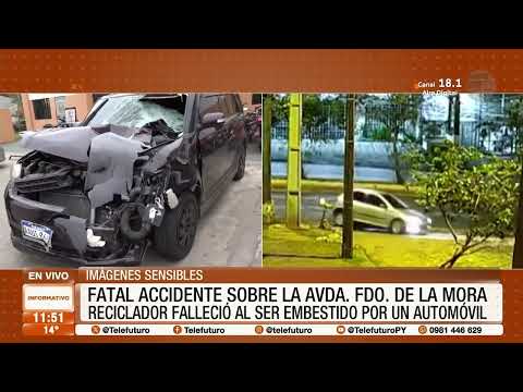 Fatal accidente sobre la la avenida Fernando de la Mora