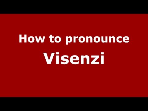 How to pronounce Visenzi (Italian/Italy)  - PronounceNames.com