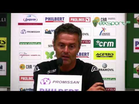 Elxsport.com: Elche CF - Sporting de Gijón - Ruedas de prensa previa - Fran Escribá