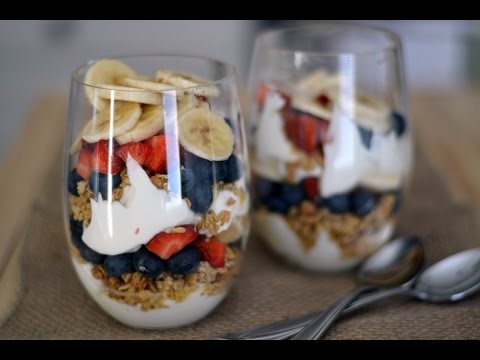 GRANOLA PARFAIT | How To Make A Granola & Yogurt Fruit Parfait | SyS