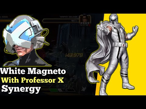 White Magneto With Professor X Synergy! | 6* R2 Magneto Marvel Now Gameplay + New Intro! | MCOC