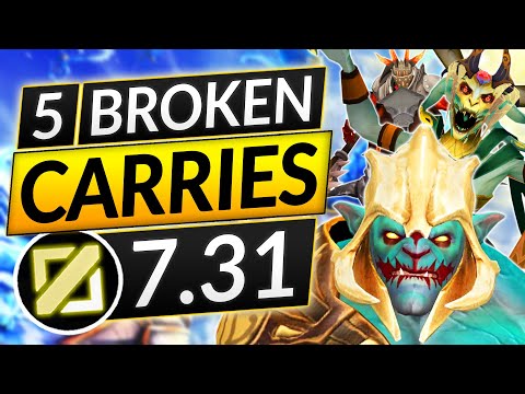 Top 5 BEST CARRY Heroes of the NEW 7.31 PATCH - BEYOND BROKEN - Dota 2 Guide