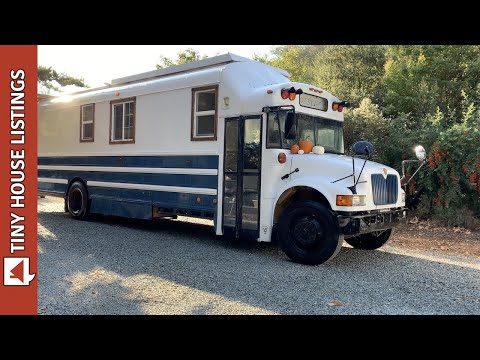 Skoolie Bus Is A Castle On Wheels