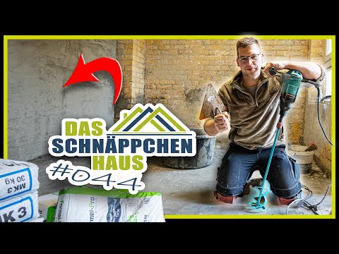 WAND VERPUTZEN - Vom Grundputz zum Armierungsmörtel! | SCHNÄPPCHENHAUS #44 | Home Build Solution