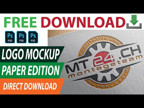 Logo Mockup Free Download  ( 3D Paper Edition Logo Mock PSD Photoshop File) Video