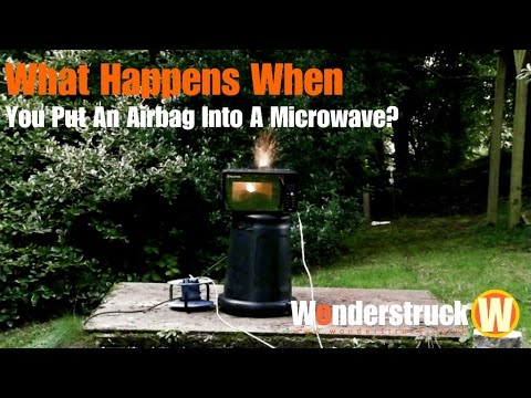 What Happens When You Put An Airbag Into A Microwave?