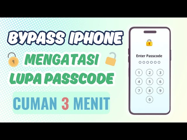 3 Menit Bypass iPhone yang Lupa Passcode Layar atau Dinonaktifkan!