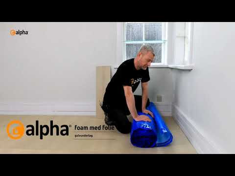 alpha foam med folie - gulvunderlag fra BetaPack
