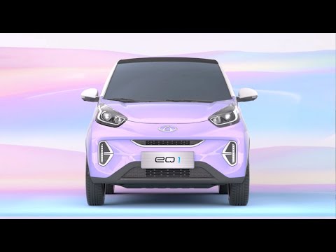 小蚂蚁Small Ant BEV eQ1,Sleek Sophistication:Art of Small BEV Design.AIQAR EV,A Chery New Energy Brand.