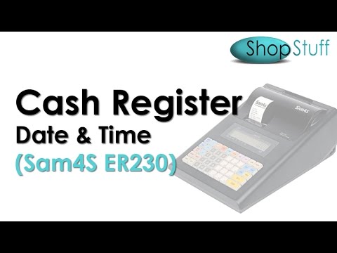 SAM4S ER-230M HOW TO PROGRAM THE DATE & TIME