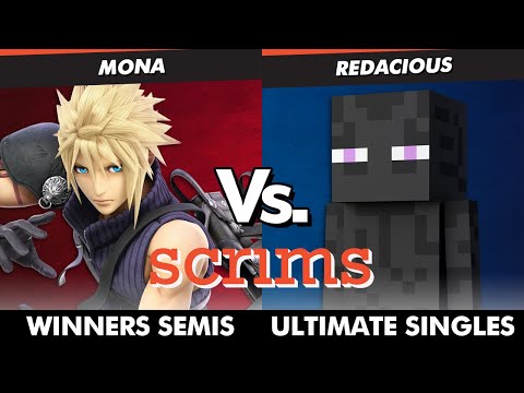 Scrims Showdown 48 Winners Semis - Mona (Cloud) Vs. Redacious (Steve) SSBU Ultimate Tournament