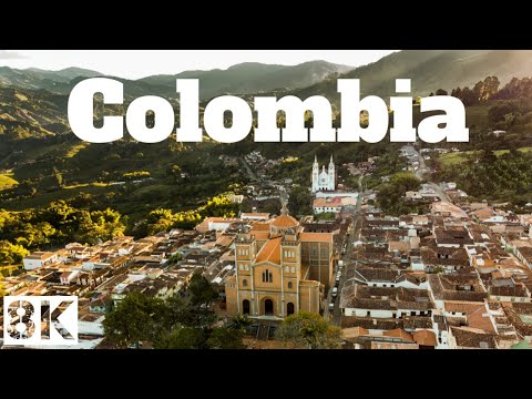 Flying over Colombia - Stunning Beautiful Nature - 4K Video Ultra HD -Relaxing Music-Bird's Eye View