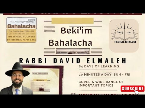 Bekiim Bahalacha 3 Day 4 Siman 5 How to pronounce the name of Hashem