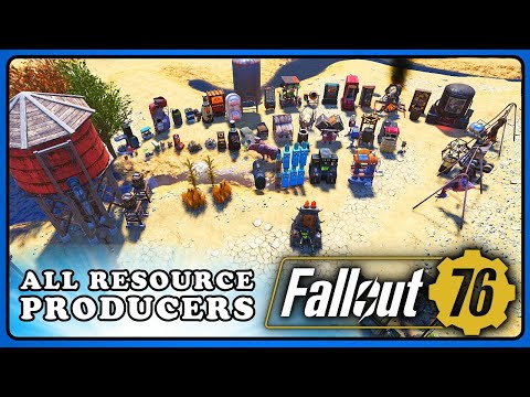 Fallout 76: All CAMP Resource Collectors, Producers, Collectrons, Generators Guide.