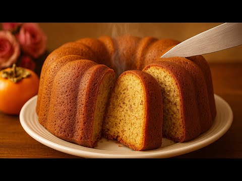 You Won’t Believe How Easy This Persimmon Cake Recipe Is! 🍰 Super Moist, Fluffy & Homemade