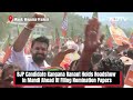 Kangana Ranaut Roadshow | BJPs Mandi Candidate Kangana Ranaut Holds Roadshow Ahead Of Nomination - Video