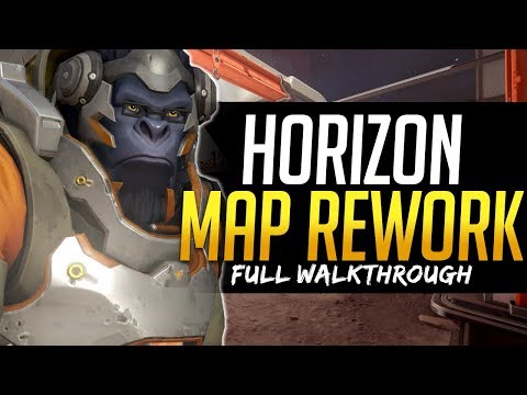 Overwatch HORIZON MAP REWORK - Full Walkthrough