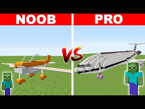 NOOB VS PRO DEV UÇAK YAPMAK 😱 - Minecraft
