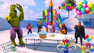 All Father God Birthday Celebration in GTA 5 Hindi | All Father God Birthday Party | GTA 5 AVENGERS