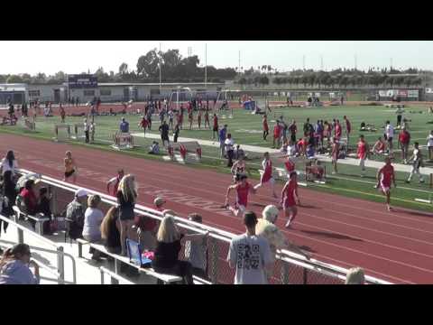 FSB 100m Heat 2 vs Marina - 4-14-16 - Los Alamitos Boys