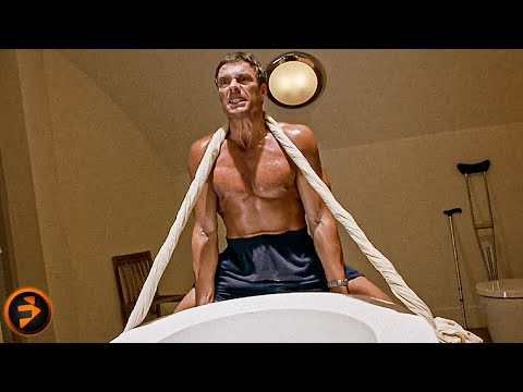 Jean-Claude Van Damme Trains Like a Beast to Escape | DOUBLE TEAM