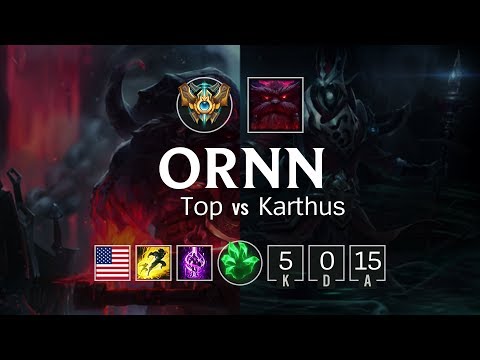 Ornn Top vs Karthus - NA Challenger Patch 8.7