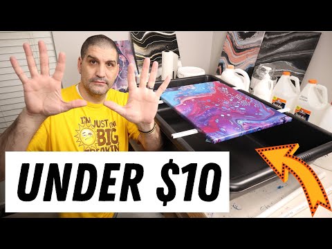Make your own acrylic pour container for UNDER $10 and save 15 minutes of setup time every pour.