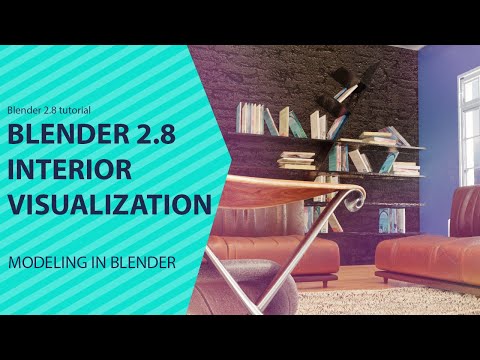 blender 2.8 architecture visualization eevee render interior test took 7min to render
