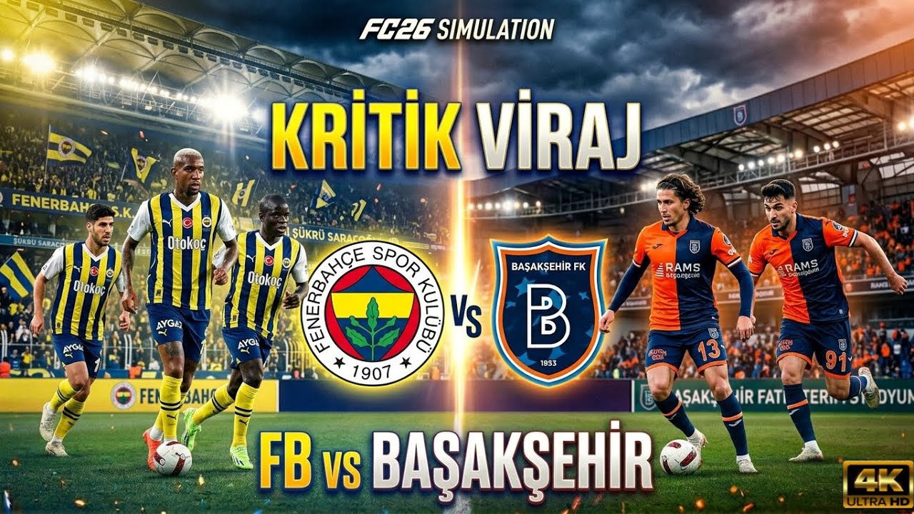 Fenerbahçe - Başakşehir ⚔️ Kritik Viraj | FC26 Simülasyon 4K