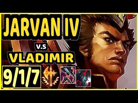 ALPHARI (JARVAN IV) vs VLADIMIR - 9/1/7 KDA TOP GAMEPLAY - EUW Ranked GRANDMASTER