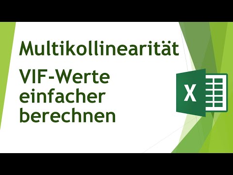 Multikollinearität in Excel erkennen (VIF-Werte) - Daten analysieren in Excel (63)