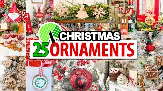 25 *BEST* DIY Christmas Ornaments! EASY + Beginner Friendly! Dollar Tree Christmas 2025