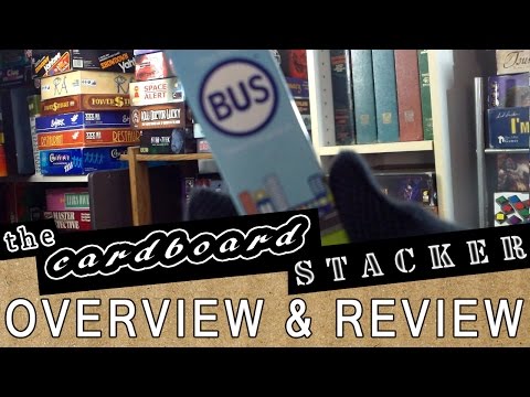 Overview & Review with The Cardboard Stacker - BUS  - Pack-O-Games 8