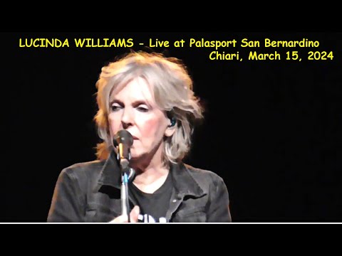 Lucinda Williams - Live at Palasport San Bernardino, Chiari, March 15, 2024 - complete concert