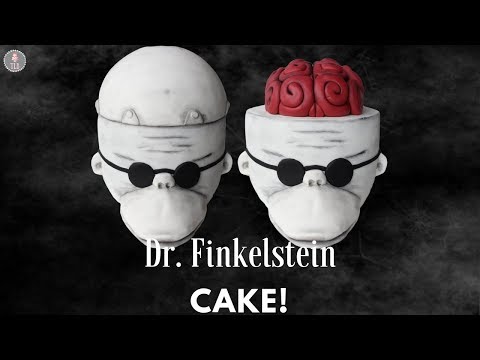 The Nightmare Before Christmas Dr Finkelstein Cake Tutorial! | Halloween Cakes