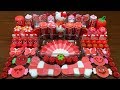 RED COKE Slime Festival Of Color Mixing Makeup Glitter Into Slime Satisfying Slime Smoothie 764
