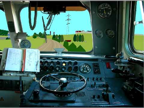 Strecke: Hof - Weiden (KBS 855) Führerstandsmitfahrt 218 mit RB 5975 Hof Weiden