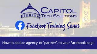 How to give an agency, or partner, access to your Facebook business page | Capitol Tech Solutions