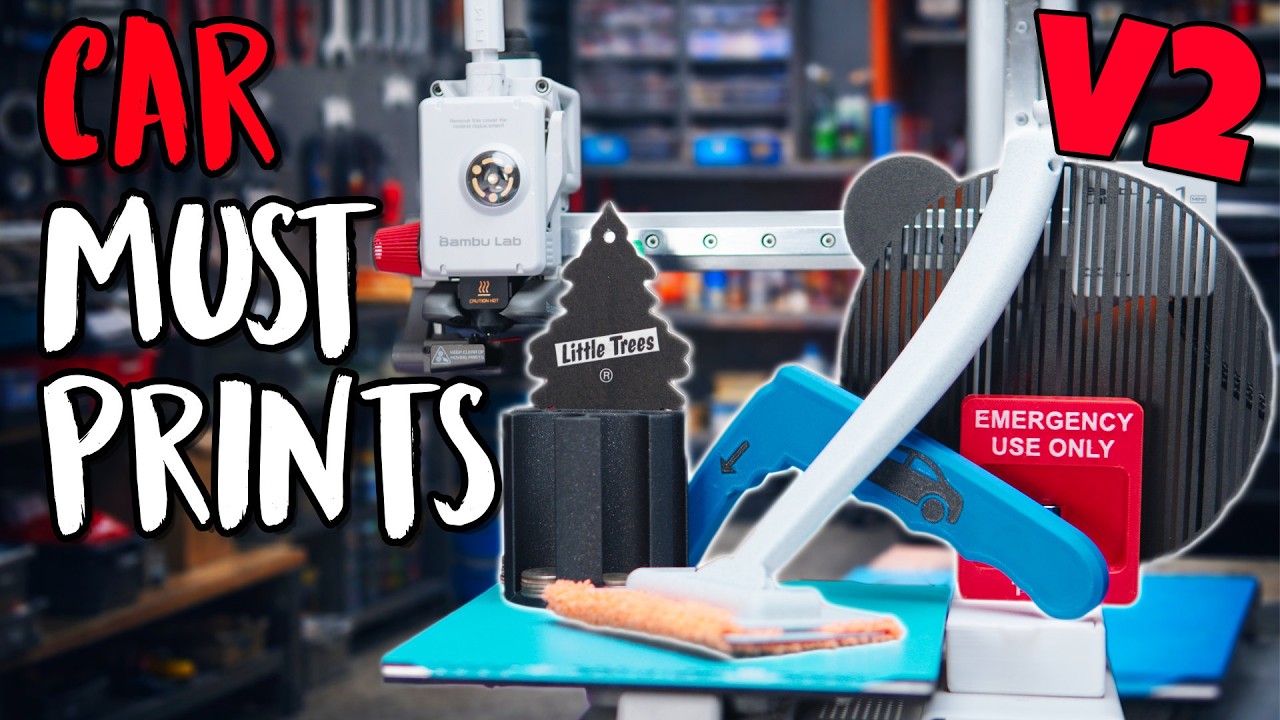 8 MORE Cool 3D Prints Every Car Needs!