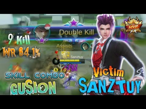 Skill Combo Gusion 84,1 % wr !! by Victim Sanztuy !! Mobile Legends